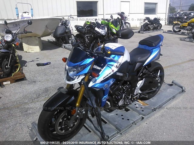 JS1GR7NA1F2101084 - 2015 SUZUKI GSX-S750 BLUE photo 2