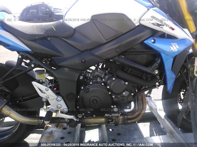 JS1GR7NA1F2101084 - 2015 SUZUKI GSX-S750 BLUE photo 8