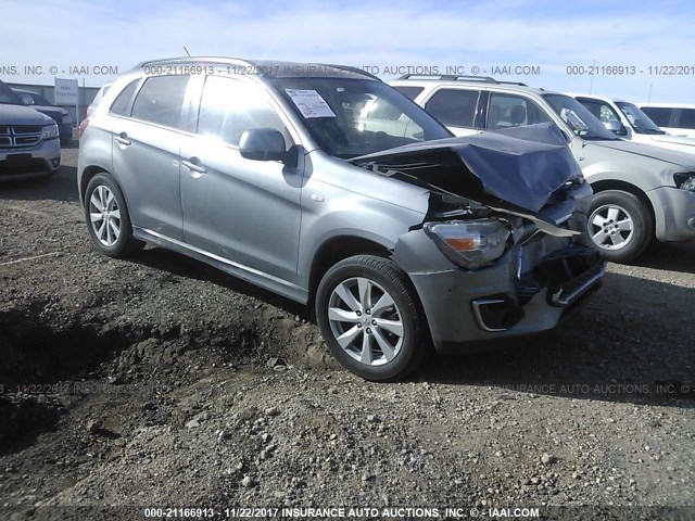 4A4AP4AU3EE017998 - 2014 MITSUBISHI OUTLANDER SPORT SE GRAY photo 1