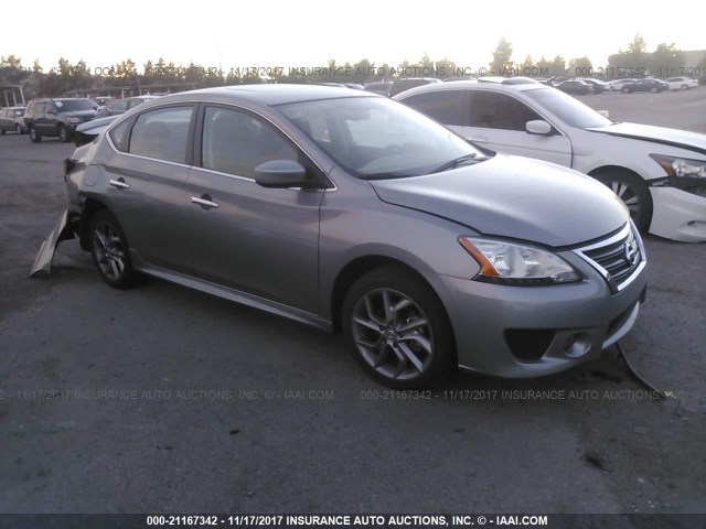 3N1AB7AP5EY246898 - 2014 NISSAN SENTRA S/SV/SR/SL GRAY photo 1