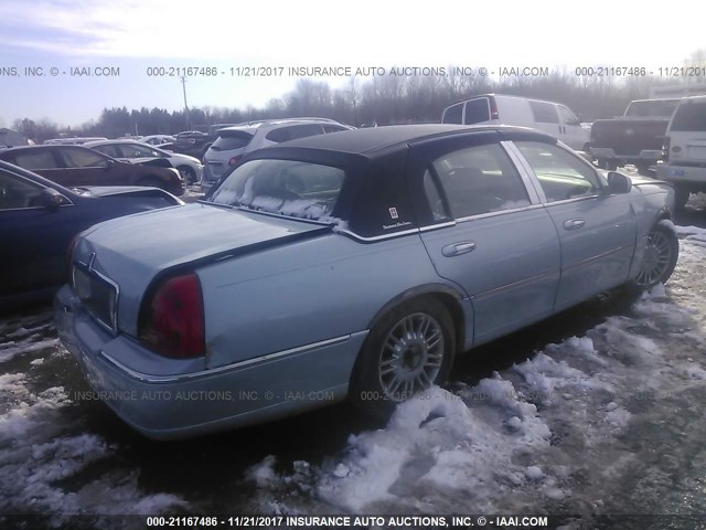 2LNBL8CV0AX614499 - 2010 LINCOLN TOWN CAR SIGNATURE LIMITED Light Blue photo 4