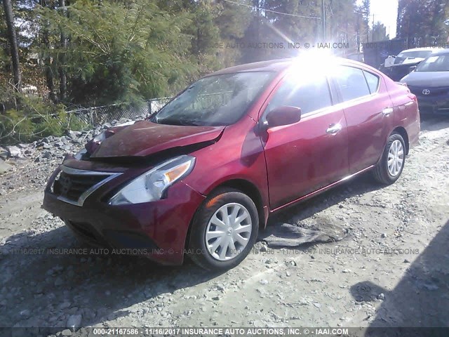 3N1CN7AP8GL910577 - 2016 NISSAN VERSA S/S PLUS/SV/SL RED photo 2