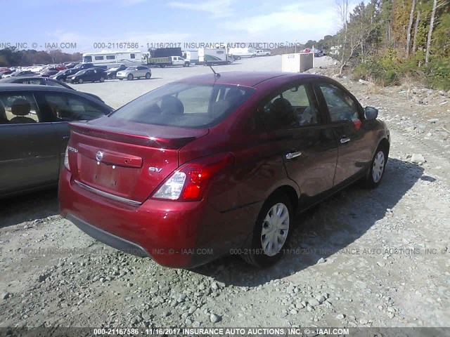 3N1CN7AP8GL910577 - 2016 NISSAN VERSA S/S PLUS/SV/SL RED photo 4