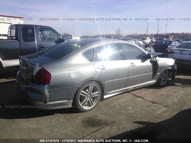 JNKAY01E86M116473 - 2006 INFINITI M35 SPORT GRAY photo 4