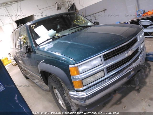 1GNFK16RXXJ314945 - 1999 CHEVROLET SUBURBAN K1500 GREEN photo 1