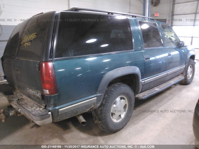 1GNFK16RXXJ314945 - 1999 CHEVROLET SUBURBAN K1500 GREEN photo 4