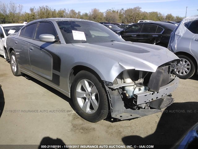 2C3CDXBG7CH212239 - 2012 DODGE CHARGER SE SILVER photo 1
