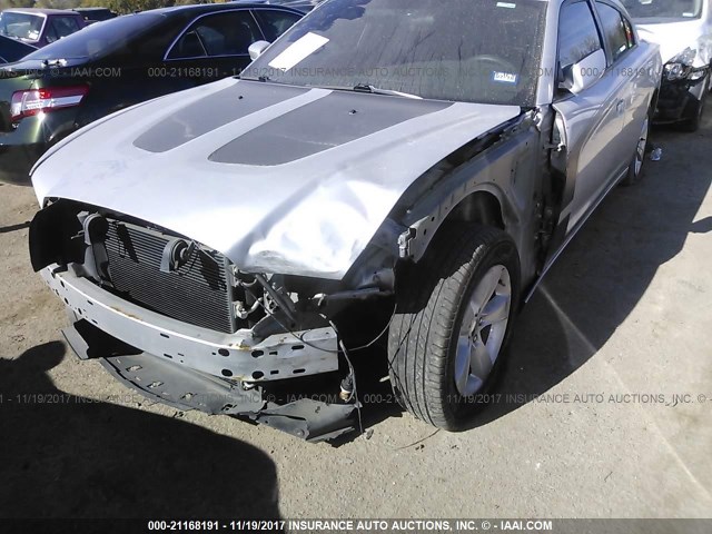 2C3CDXBG7CH212239 - 2012 DODGE CHARGER SE SILVER photo 6