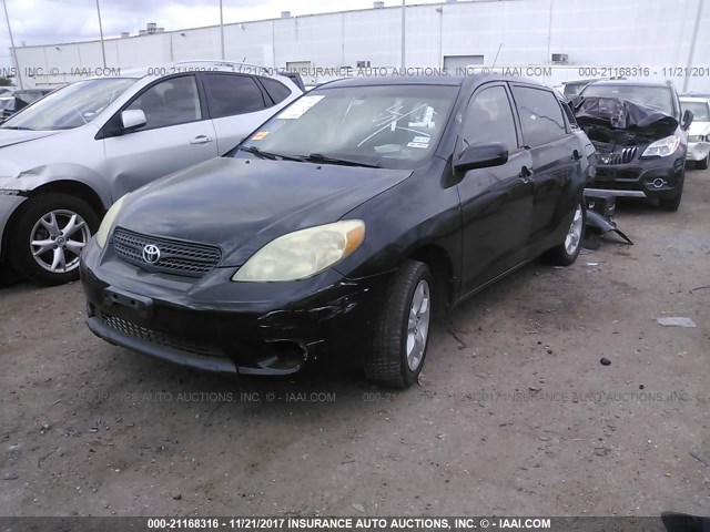 2T1KR32E66C617507 - 2006 TOYOTA COROLLA MATRIX XR BLACK photo 2