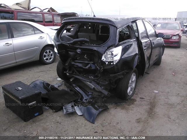 2T1KR32E66C617507 - 2006 TOYOTA COROLLA MATRIX XR BLACK photo 4