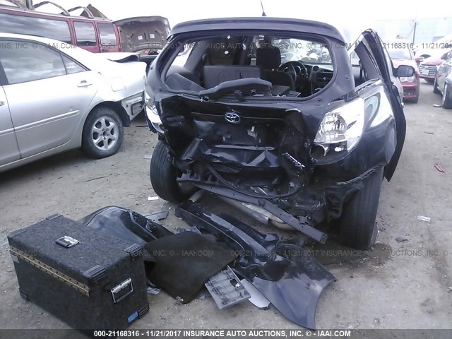 2T1KR32E66C617507 - 2006 TOYOTA COROLLA MATRIX XR BLACK photo 6