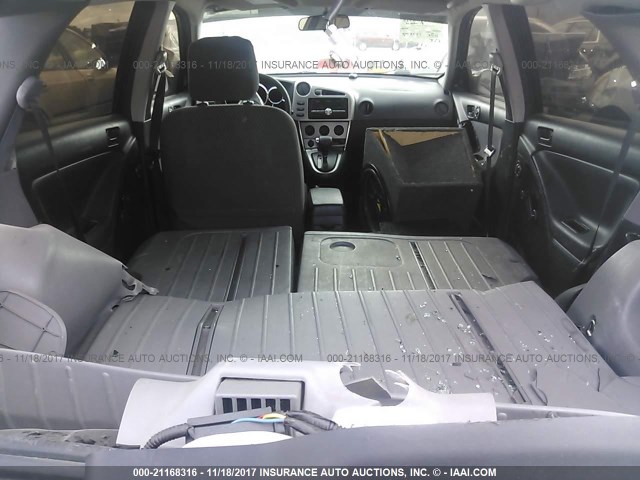 2T1KR32E66C617507 - 2006 TOYOTA COROLLA MATRIX XR BLACK photo 8