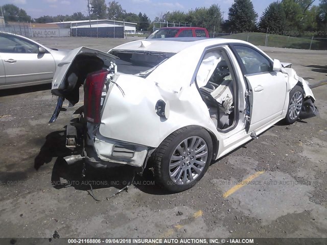 1G6DJ5E37C0117340 - 2012 CADILLAC CTS PERFORMANCE COLLECTION Белый фото 4