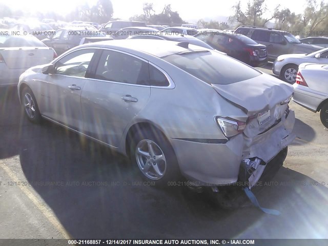 1G1ZB5ST0HF256095 - 2017 CHEVROLET MALIBU LS SILVER photo 3