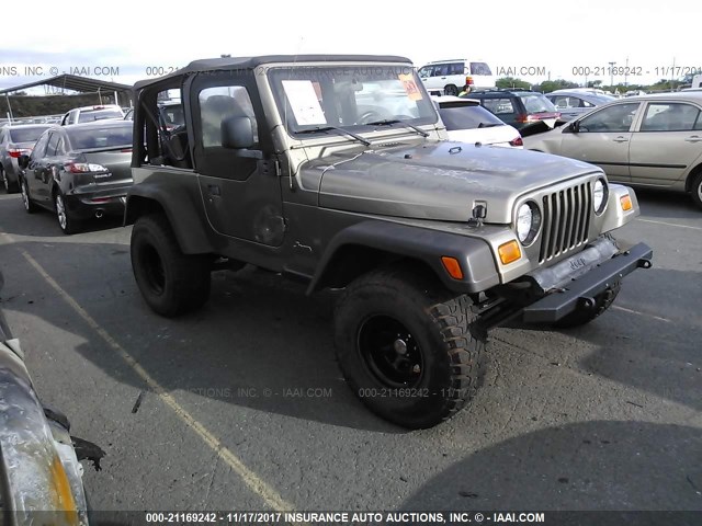 1J4FA39S54P736520 - 2004 JEEP WRANGLER X GOLD photo 1