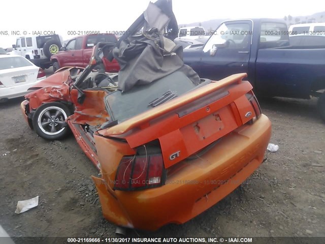 1FAFP45X24F101519 - 2004 FORD MUSTANG GT ORANGE photo 3