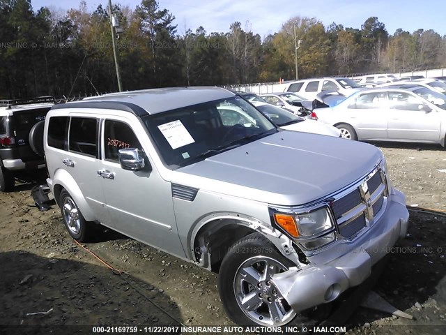 1D8GT58K57W689177 - 2007 DODGE NITRO SLT SILVER photo 1