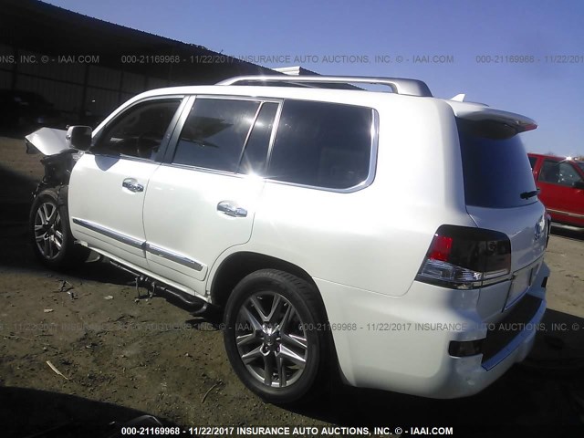 JTJHY7AX2F4179060 - 2015 LEXUS LX WHITE photo 3