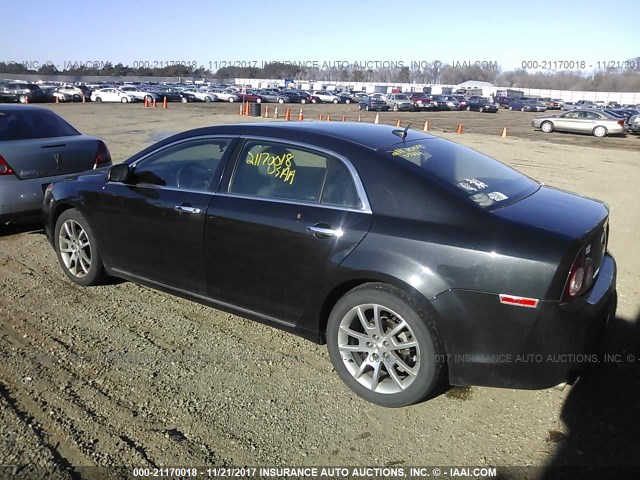 1G1ZE5E11BF353976 - 2011 CHEVROLET MALIBU LTZ 黑色 照片 3
