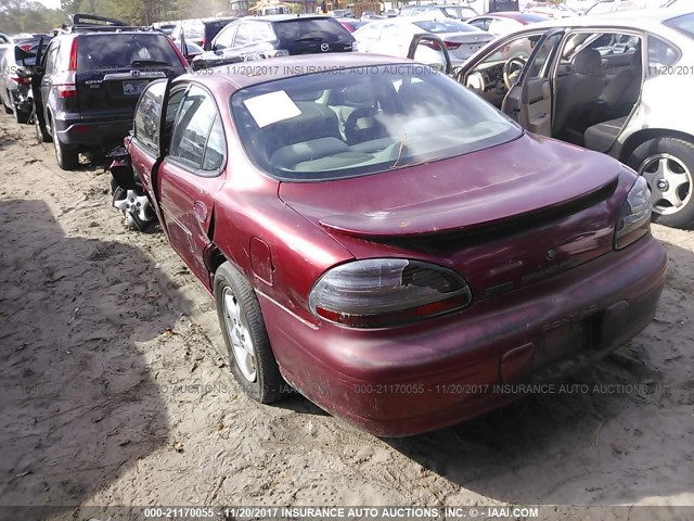 1G2WK52J91F218674 - 2001 PONTIAC GRAND PRIX SE 勃艮第红 照片 3