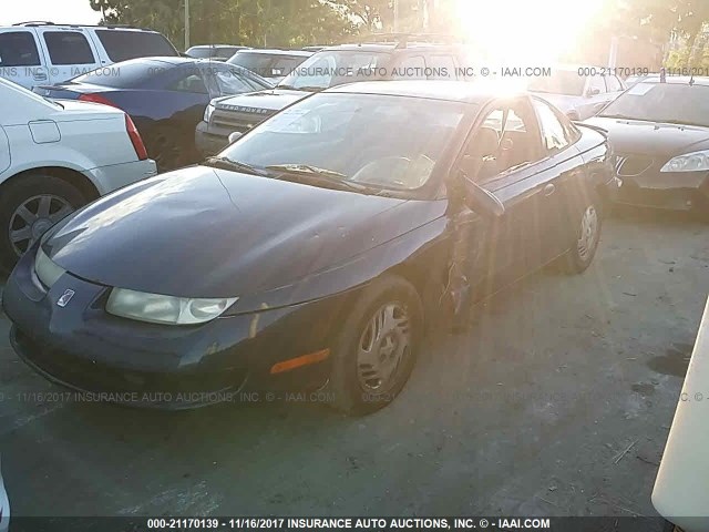 1G8ZY127XXZ243167 - 1999 SATURN SC2 BLUE photo 2