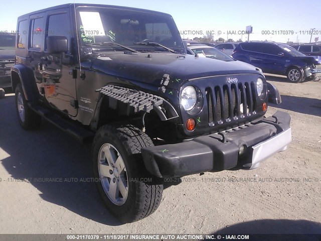 1J4GA59168L616469 - 2008 JEEP WRANGLER UNLIMITE SAHARA BLACK photo 6