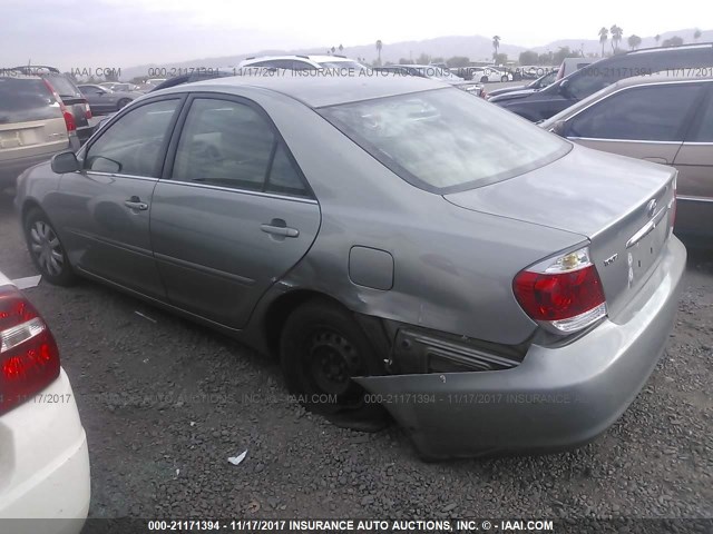 4T1BE32K15U616800 - 2005 TOYOTA CAMRY LE/XLE/SE 青色 照片 3