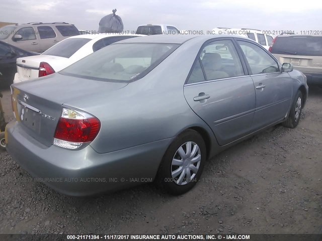 4T1BE32K15U616800 - 2005 TOYOTA CAMRY LE/XLE/SE 青色 照片 4