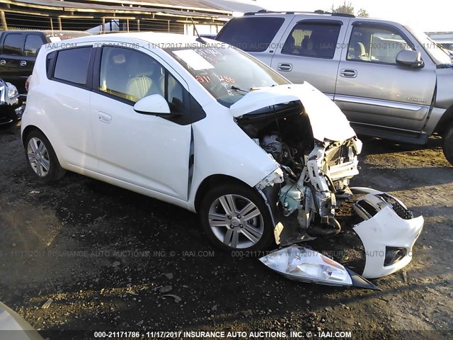 KL8CD6S96EC514398 - 2014 CHEVROLET SPARK 1LT WHITE photo 1