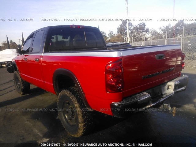 3D3KS28D07G775742 - 2007 DODGE RAM 2500 ST/SLT RED photo 3