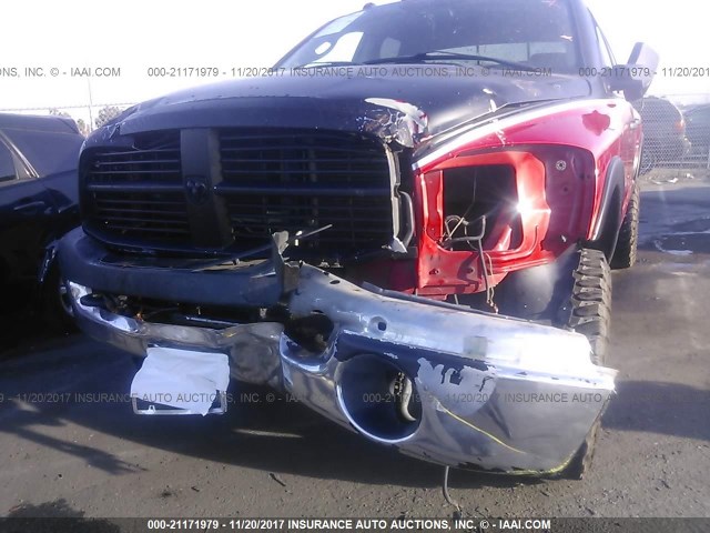 3D3KS28D07G775742 - 2007 DODGE RAM 2500 ST/SLT RED photo 6