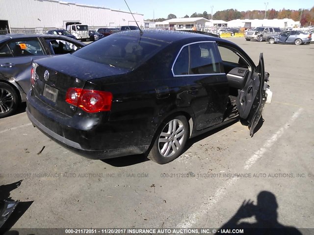 3VWEF71K17M150622 - 2007 VOLKSWAGEN JETTA WOLFSBURG BLACK photo 4