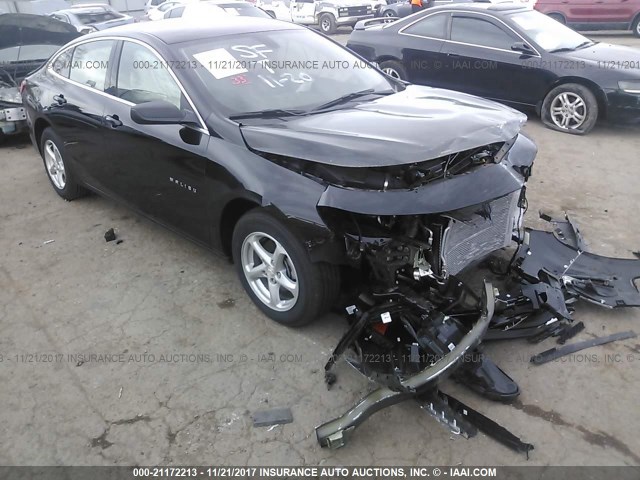1G1ZB5ST9HF283991 - 2017 CHEVROLET MALIBU LS BLACK photo 1