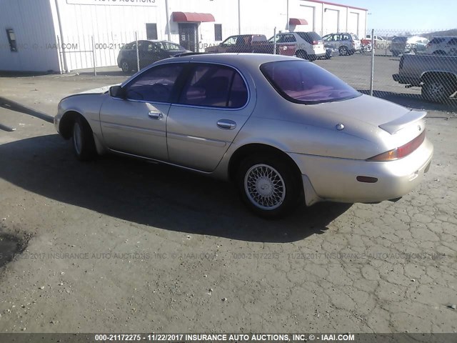 JNKAY21D8VM403359 - 1997 INFINITI J30 TAN photo 3