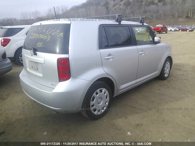 JTLKE50EX91093415 - 2009 TOYOTA SCION XB ვერცხლისფერი ფოტო 4
