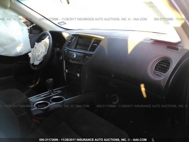 5N1AR2MN6FC601279 - 2015 NISSAN PATHFINDER S/SV/SL/PLATINUM 灰色 照片 5