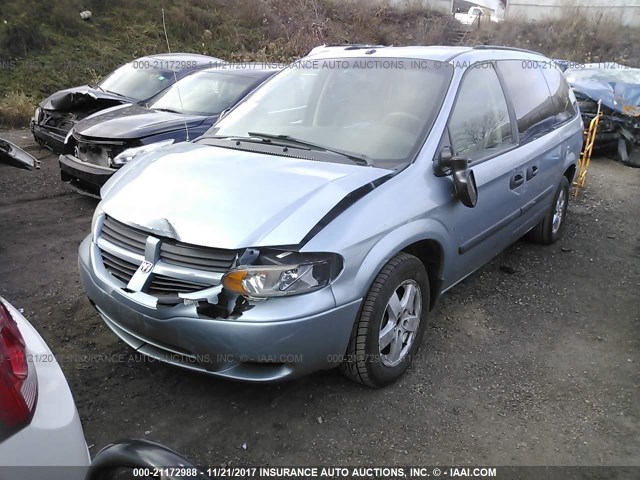 1D4GP24R56B611334 - 2006 DODGE GRAND CARAVAN SE Light Blue photo 2