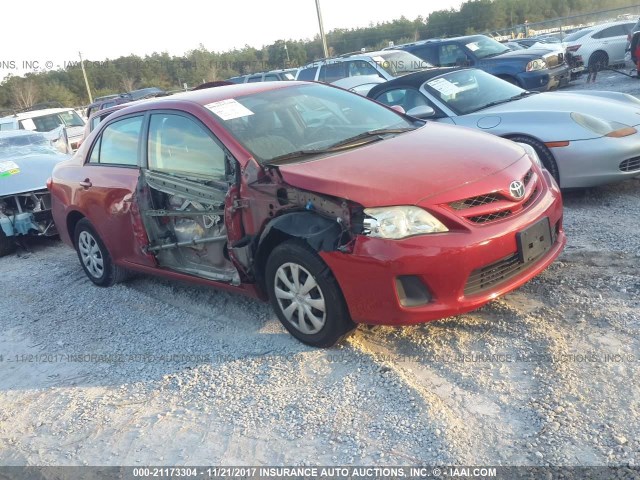 2T1BU4EE5BC594683 - 2011 TOYOTA COROLLA S/LE RED photo 1