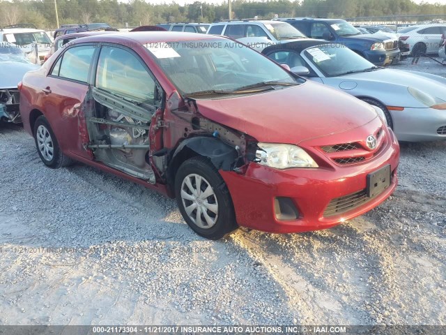 2T1BU4EE5BC594683 - 2011 TOYOTA COROLLA S/LE RED photo 5