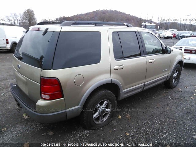 1FMZU73E12ZA40464 - 2002 FORD EXPLORER XLT TAN photo 4