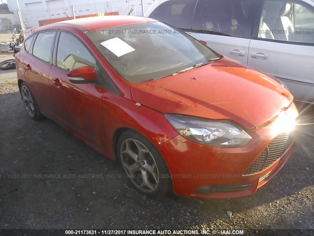 1FADP3L93EL118001 - 2014 FORD FOCUS ST RED photo 1