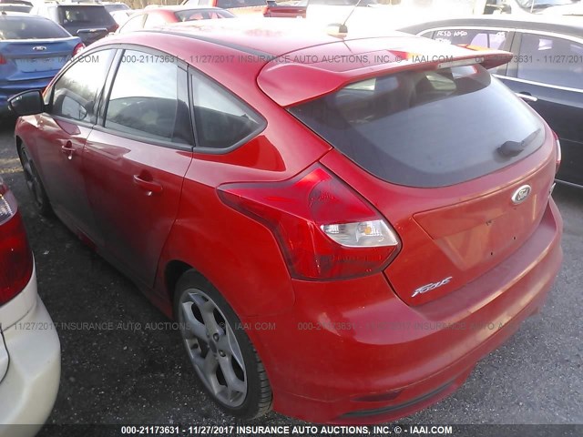 1FADP3L93EL118001 - 2014 FORD FOCUS ST RED photo 3