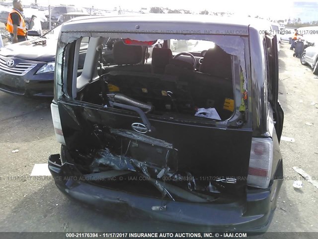 JTLKT324250202139 - 2005 TOYOTA SCION XB BLACK photo 6