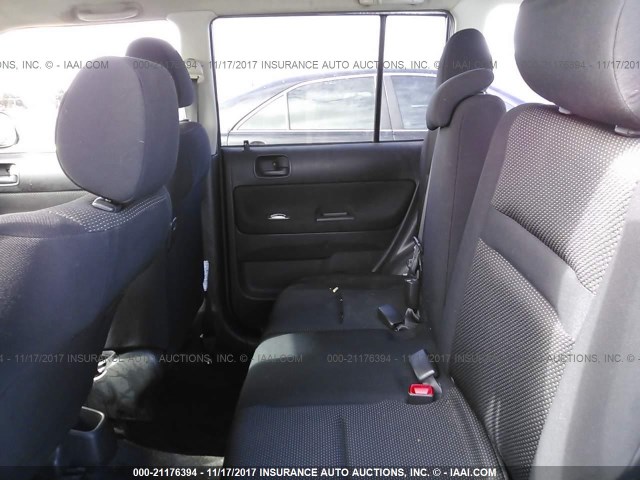 JTLKT324250202139 - 2005 TOYOTA SCION XB BLACK photo 8