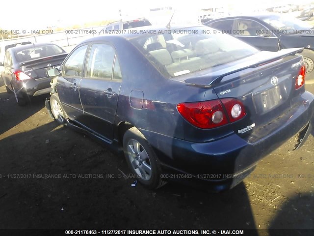 2T1BR32E77C817474 - 2007 TOYOTA COROLLA CE/LE/S BLUE photo 3