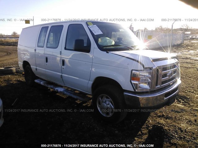 1FTNE2EW6EDA18678 - 2014 FORD ECONOLINE E250 VAN WHITE photo 1