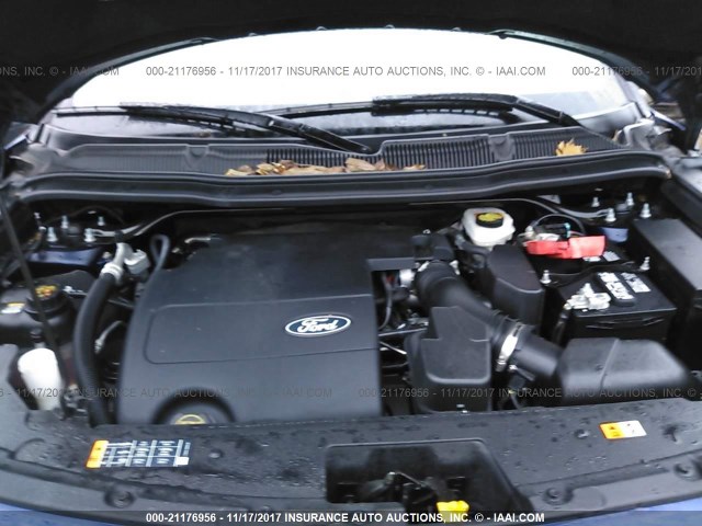 1FM5K8F8XEGC24818 - 2014 FORD EXPLORER LIMITED Mavi foto 10