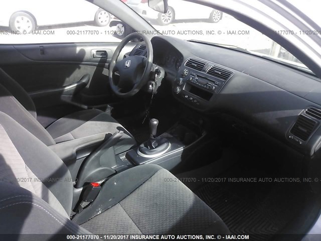 1HGEM21125L016091 - 2005 HONDA CIVIC DX VP SILVER photo 5
