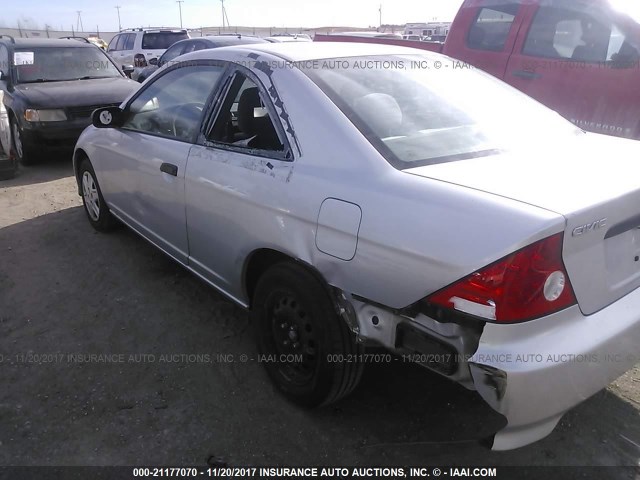 1HGEM21125L016091 - 2005 HONDA CIVIC DX VP SILVER photo 6
