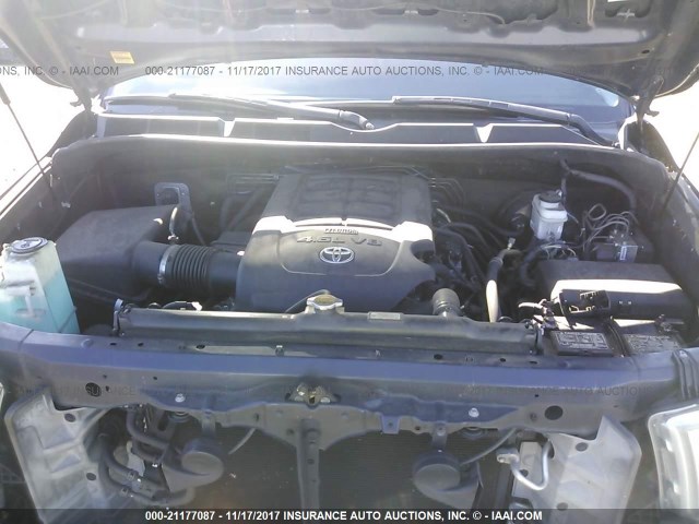 5TFRM5F15BX033871 - 2011 TOYOTA TUNDRA DOUBLE CAB SR5 BLUE photo 10